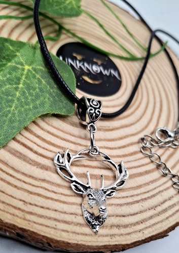 Stag head viking horn - stag, pendant