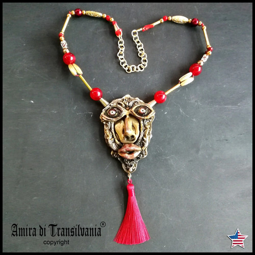 Ethnic mask face collar - mask,