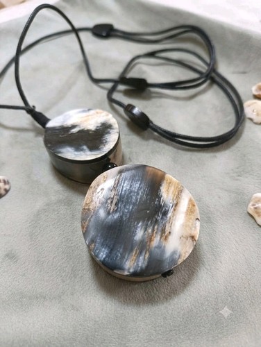Natural buffalo horn pendant - buffalo,