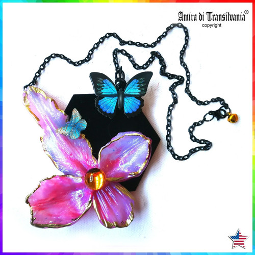 Woman necklace jewelry flower - woman,