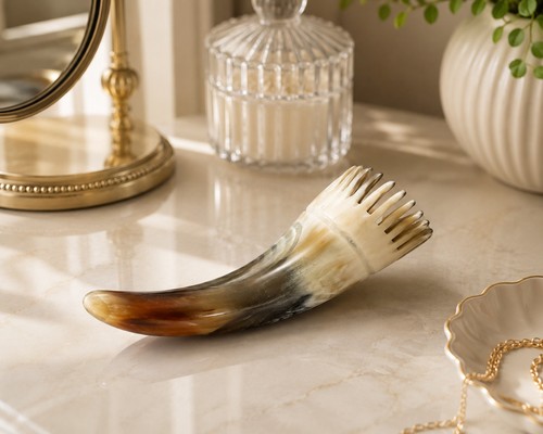 Natural horn massage comb - comb, hair