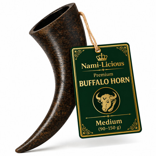 Medium buffalo horn - buffalo, chew