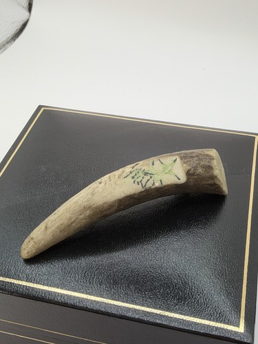 Vintage hand carved deer - vintage,