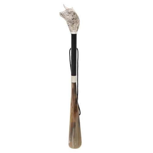 Luxury bull shoehorn brass - bull,