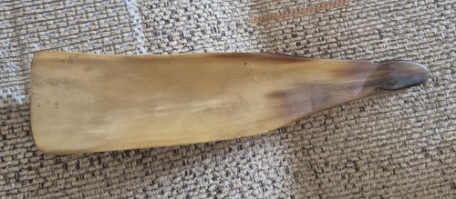 Vintage natural cow horn shoe - natural,