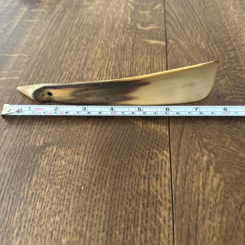Vintage shoehorn natural horn - vintage,
